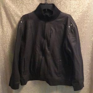 Charcoal black INC zip up jacket